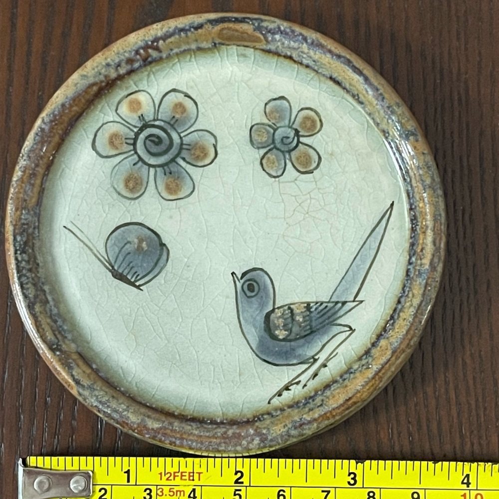 Mexico ceramic coaster tonala Art by Ken Edwards - Picture 2 of 5